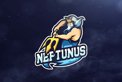 Neptunus Sport and Esports Logos design esport game gaming graohic logo mascot neptune sport templates