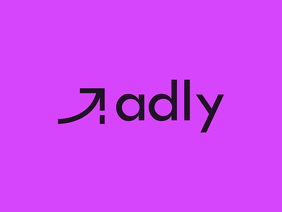 Adly logotype branding logo typography
