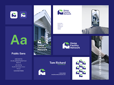 Home Facility Network brandidentity branding character combination design dualmeaning graphic design home homeservices housekeeping icon logo monogram plumbing service symbol vector visualidentity