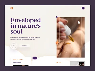 Radiance: Minimal UI Concept Design beauty gradient skincare