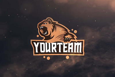 Bear Sport and Esports Logos animal bear design esport game gaming graphic logos sport template