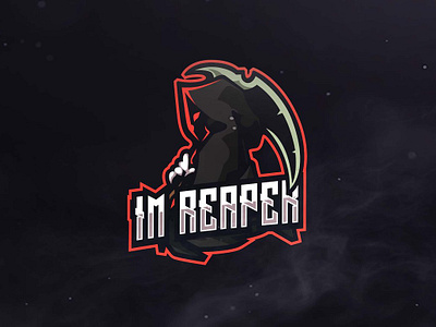 Im Reaper Sport and Esports Logo game logo gaming logo graphic design grim reaper logo templates reaper reaper gaming reaper logo reaper mascot sports logo