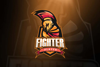 Fighter Sport and Esports Logos branding design esport fighter game gaming graphic logos sport template