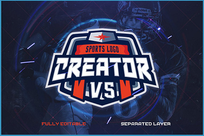 Sports Logo Creator esport gaming grsphic design logo logo bundle logo gaming logos mascot logo sport logo sport template sports sports logo