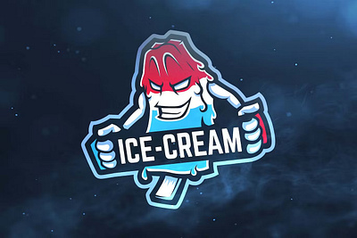 Ice Cream Sport and Esports Logos design esport game gaming graphic ice cream logos mascot sport template