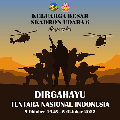 Dirgahayu TNI-AU 2022 branding design graphic design illustration