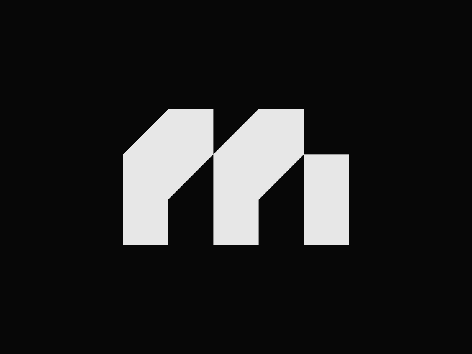 Letter M Geometric Logo by Shan Pandapatan on Dribbble