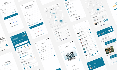 Parcel Delivery Mobile App android application design designer designer for hire figma figma designer graphic design hire figma desinger in usa hire me ios mobile app ui ux web app