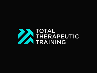 Total Therapeutic Training branding creative design eye catching geometric letter t lettermark logo luxury memorable modern professional therapeutic therapy training triple t unique workshop