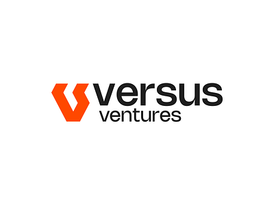 Versus Ventures Logo bold branding creative finance financial geometric invest investment letter v lettermark logo logo designer luxury marketing modern professional ventures versus