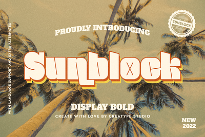 Sunblock Display Bold advertisement