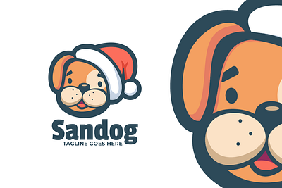 Sandog animal branding cute mascot design graphic design illustration logo ui vector