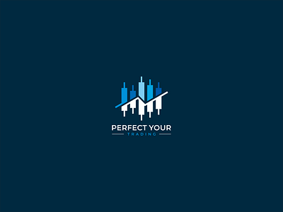 Perfect Your Trading Logo finance logo financial logo trading eduation logo trading logo