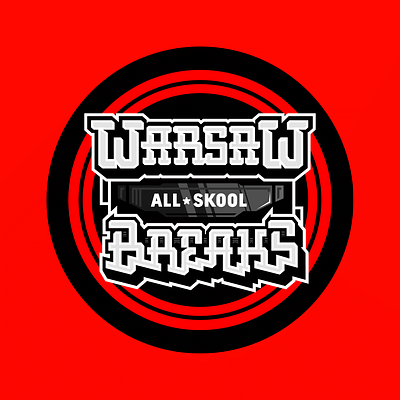 Warsaw All Skool Breaks V.1 club dj electronic fun graphic design holiday lettering letters logotipo logotype music party producer type typography