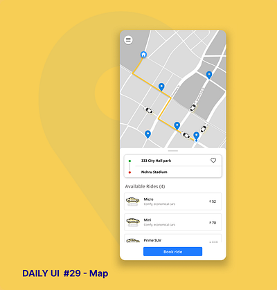 Daily UI # MAP app dailyui design map mobile app ui ux