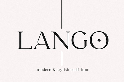 Lango | Modern Serif Font app branding design graphic design illustration logo typography ui ux vector