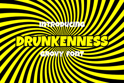 Drunkkenness - Display Font app branding design graphic design illustration logo typography ui ux vector