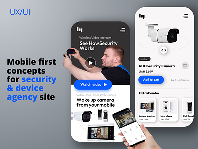 UX/UI mobile website concept design mobile ui ux