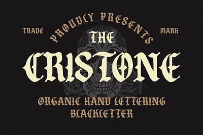 Cristone Blackletter Font app branding design graphic design illustration logo typography ui ux vector