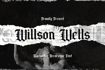 Wilson Wells - Blackletter Font app branding design graphic design illustration logo typography ui ux vector