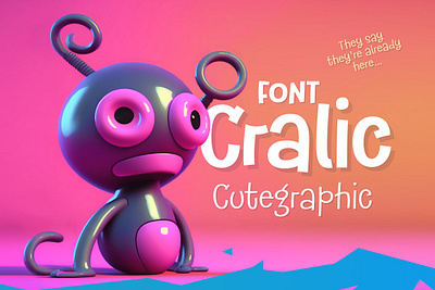 Cralic modern kids children font app branding design graphic design illustration logo typography ui ux vector