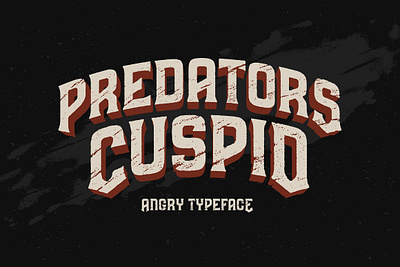 Predators Cuspid font app branding design graphic design illustration logo typography ui ux vector