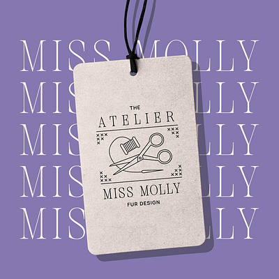 Miss Molly | Brand identity for an eco-friendly atelier branding design graphic design heraldry identity logo purple
