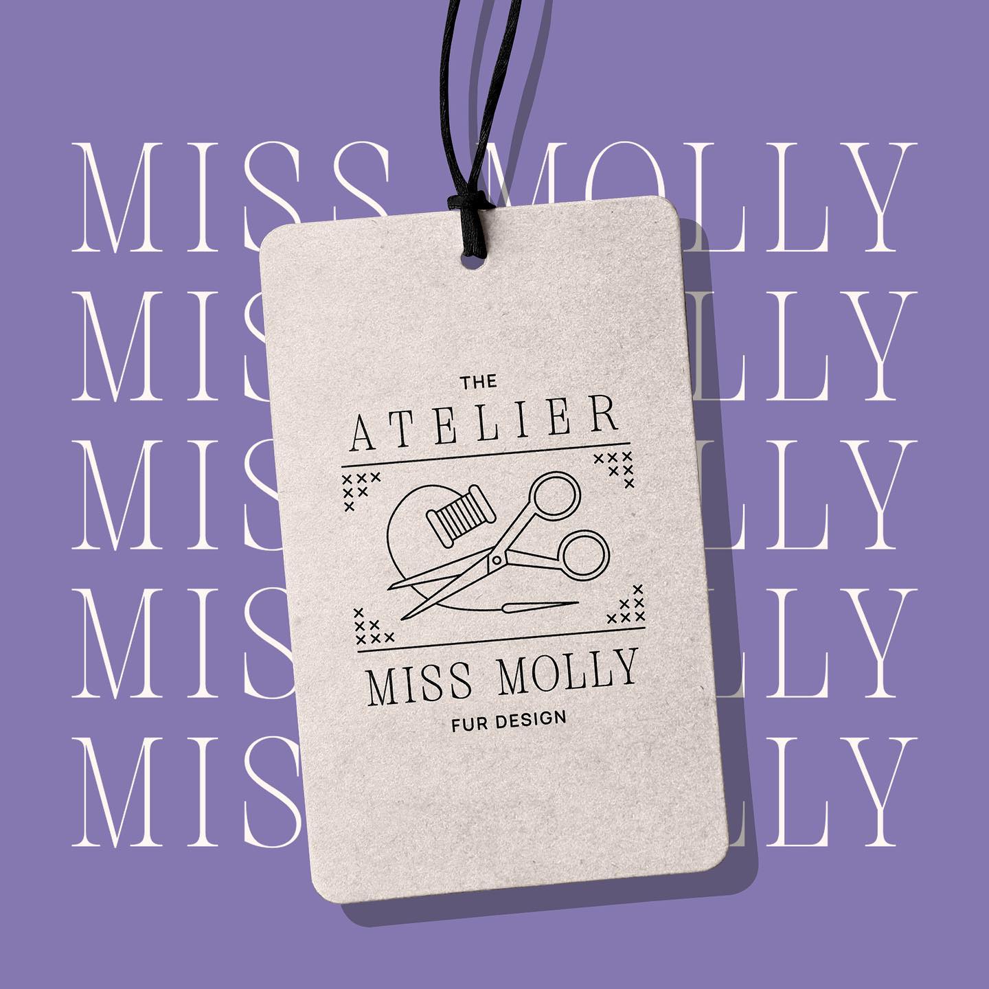 Miss Molly, Brand identity for an eco-friendly atelier by Kate Wisniewski