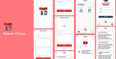 Telkom Citizen graphic design ui