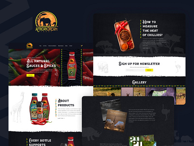 Website Design. Food design food spices ui ux web website