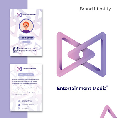 Entertainment Media Industry 3d animation app brand identity branding illustration media logo motion graphics