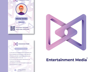Entertainment Media Industry 3d animation app brand identity branding illustration media logo motion graphics