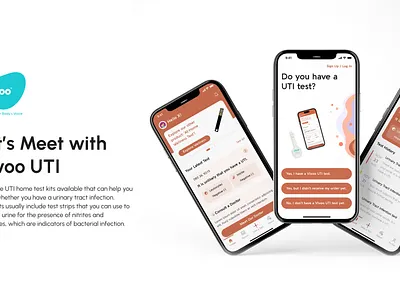 Vivoo UTI Mobile App Case Study - UX/UI Design design mobile app product design ui ui design ux design