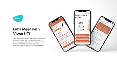 Vivoo UTI Mobile App Case Study - UX/UI Design design mobile app product design ui ui design ux design
