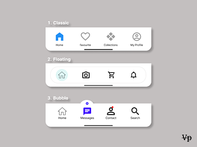 Bottom Navigation dailyui design ui ux uxdesign