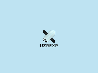 UZREXP branding graphic design logo typography vector