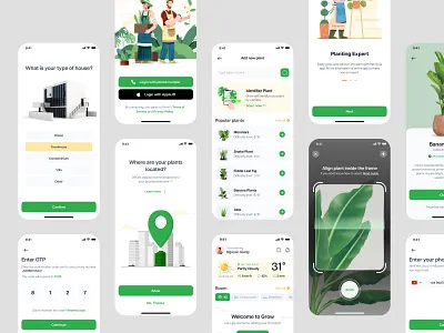 Grow App - Your Smart Garden garden app smart home ui ui design