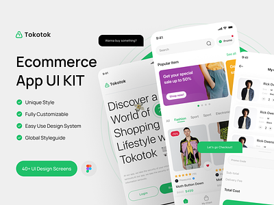 Tokotok eCommerce UI Kit ecommerce figma ui ux