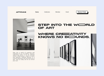 ARTHIVE | Museum Website branding ui