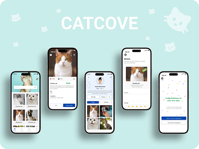 Cat Trading UI/UX buyingselling catlovers cats figma phoneui trading ui uiux ux