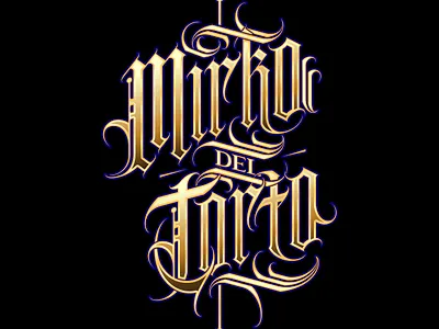 MIRKO DEL TORTO LETTERING CUSTOM design lettering logo tattoo tattoo art vector