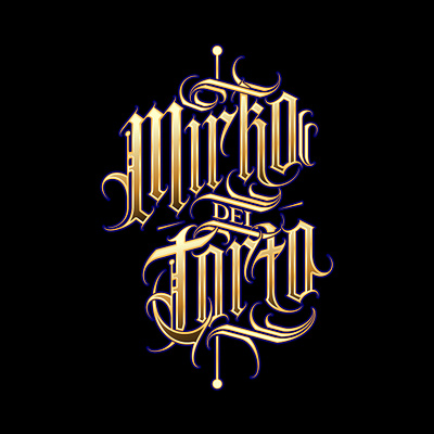 MIRKO DEL TORTO LETTERING CUSTOM design lettering logo tattoo tattoo art vector