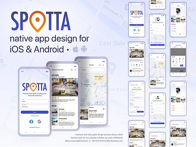 Spotta - Native app designs (case study) branding case study design experience figma graphic design interface ui user user interface ux