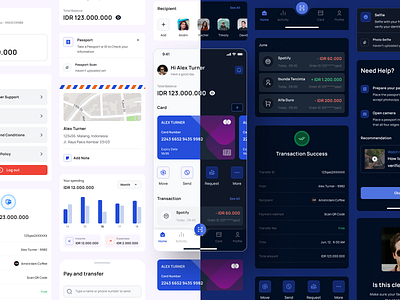 💰Si - Bayar - Mobile Banking UI Kit app banking design payment product transaction transfer ui ui kits ui8 uikit ux wallets