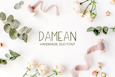 Damean Handmade Duo Font app branding design graphic design illustration logo typography ui ux vector