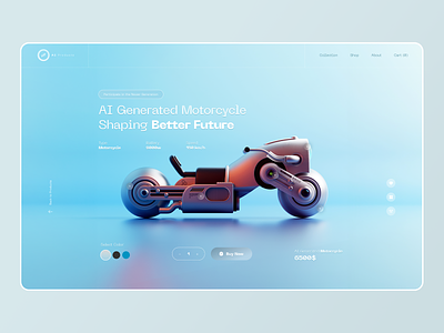 Motorcycle Product Page add to cart automotive design motorcycle product colors product details product page ui ui ux uiux website