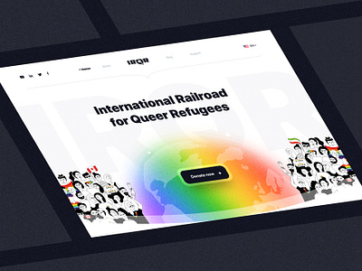 IRQR website concept figma iran landing lgbt pride toronto ui ui design uiux ux web web design website website concept website design