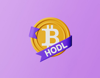 Bitcoin Badge 👇🏼 blender 3d