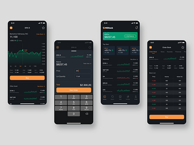 Stock Market App Design app design ui ux