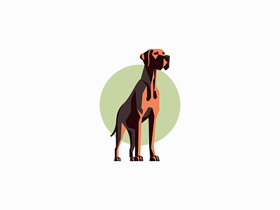 Geometric Great Dane Logo branding design dog emblem friend geometric great dane icon identity illustration logo mark modern original pet puppy sports symbol vector vet